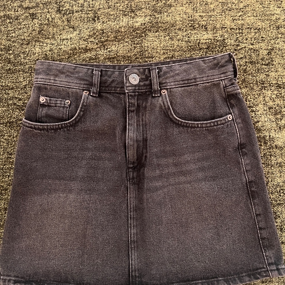 BDG Charcoal Denim Skirt